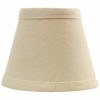 Home D Cor * | White Linen Mini Accent Lamp Shade, 4 5 Delicate Design