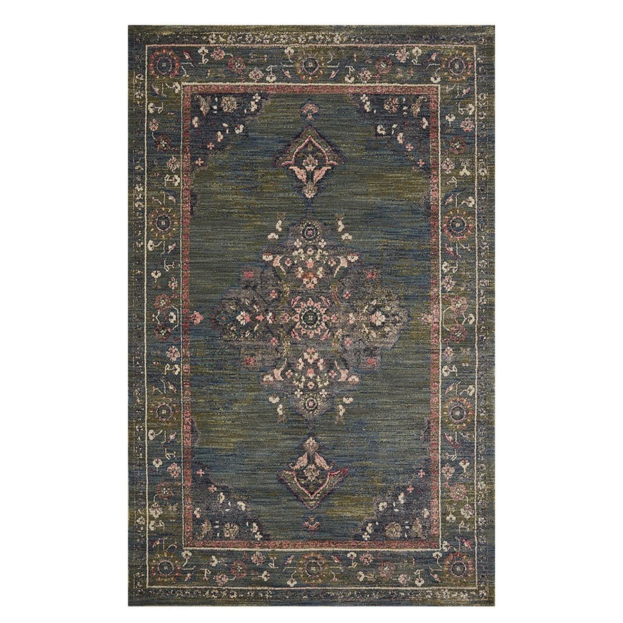 Rugs & Curtains * | (A466) Jewel Green Medallion Area Rug, 8 10 Fantastic Model