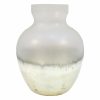 Home Accents * | Tracey Boyd Gold Frosted Glass Vase, 8 Reduction In Price