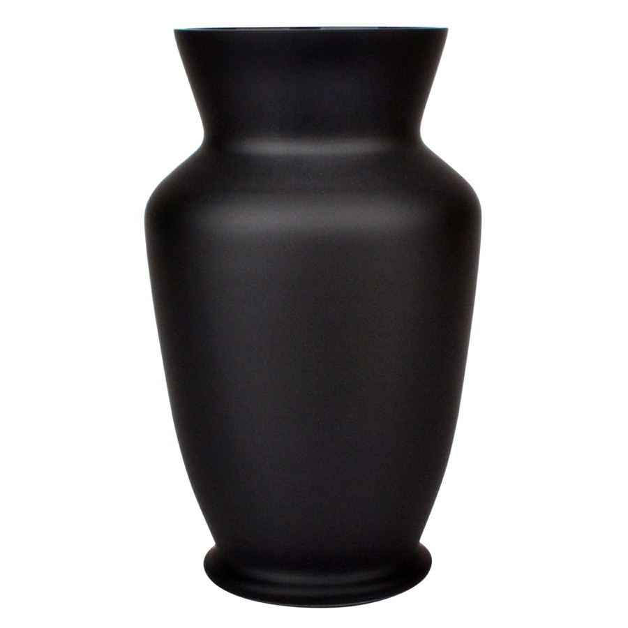 Home Accents * | Black Glass Vase, 11 Exclusive Design