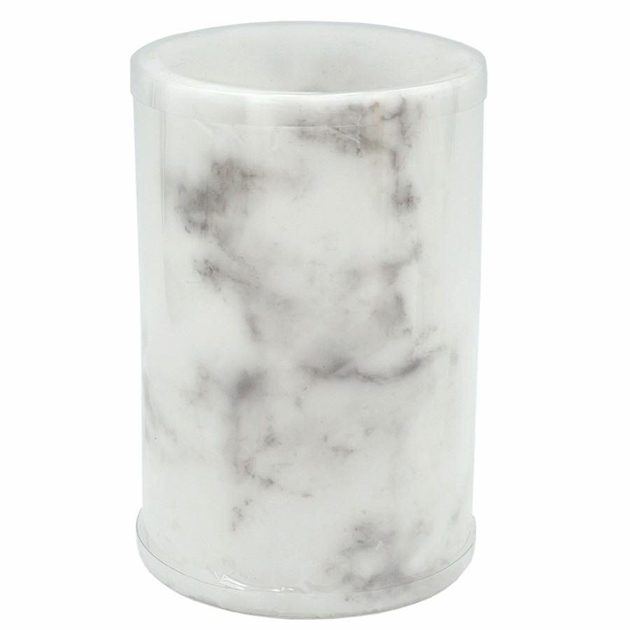 Home D Cor * | 4X6 Led Wax Candles With 6 Hour Timer Marble Discount Store