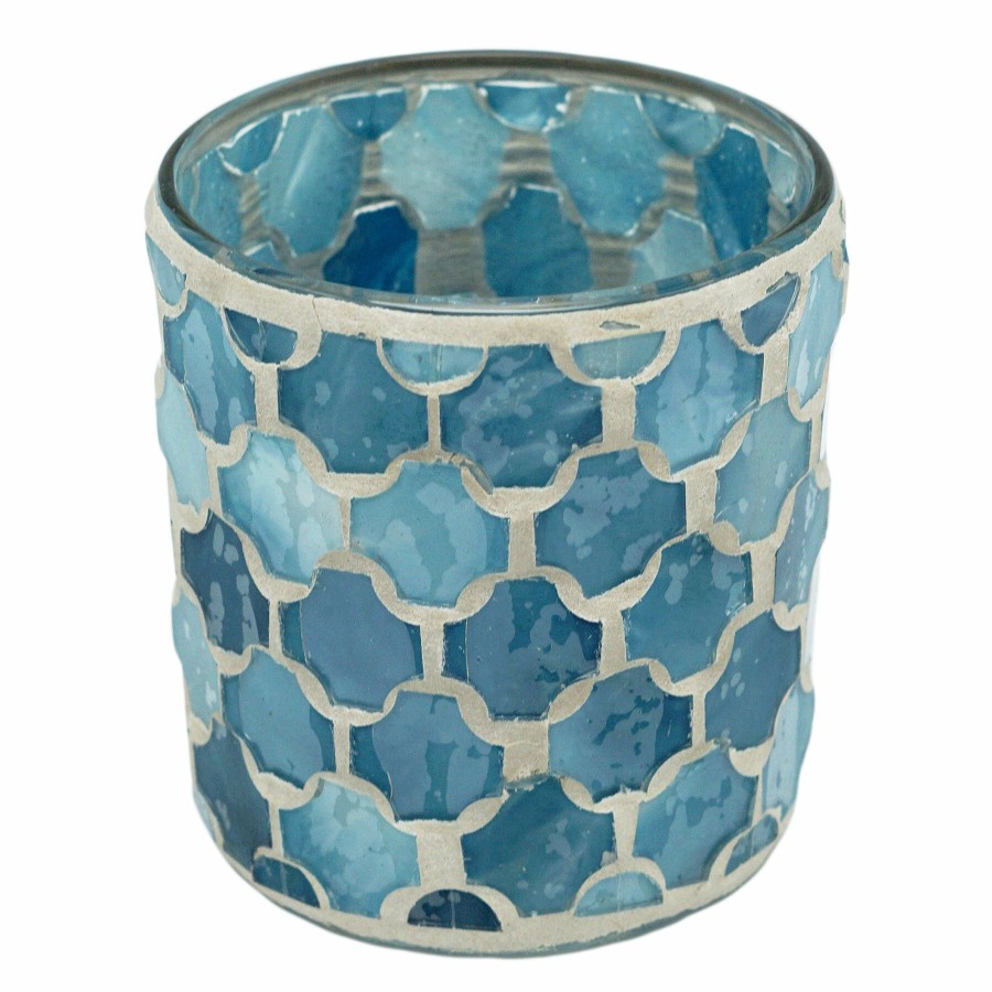 Home Accents * | Blue Mosaic Votive Candle Holder, 3 New Collections