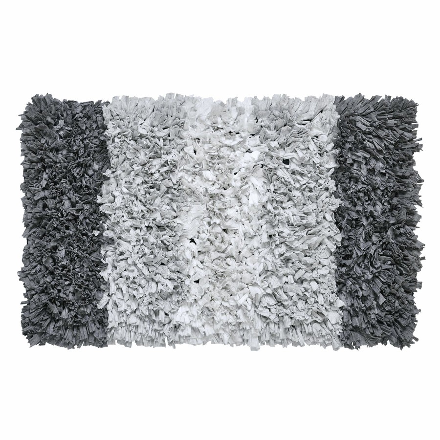 Rugs & Curtains * | Paper Shag 20X34 Bath Rug Ombre Grey Outlet Sale