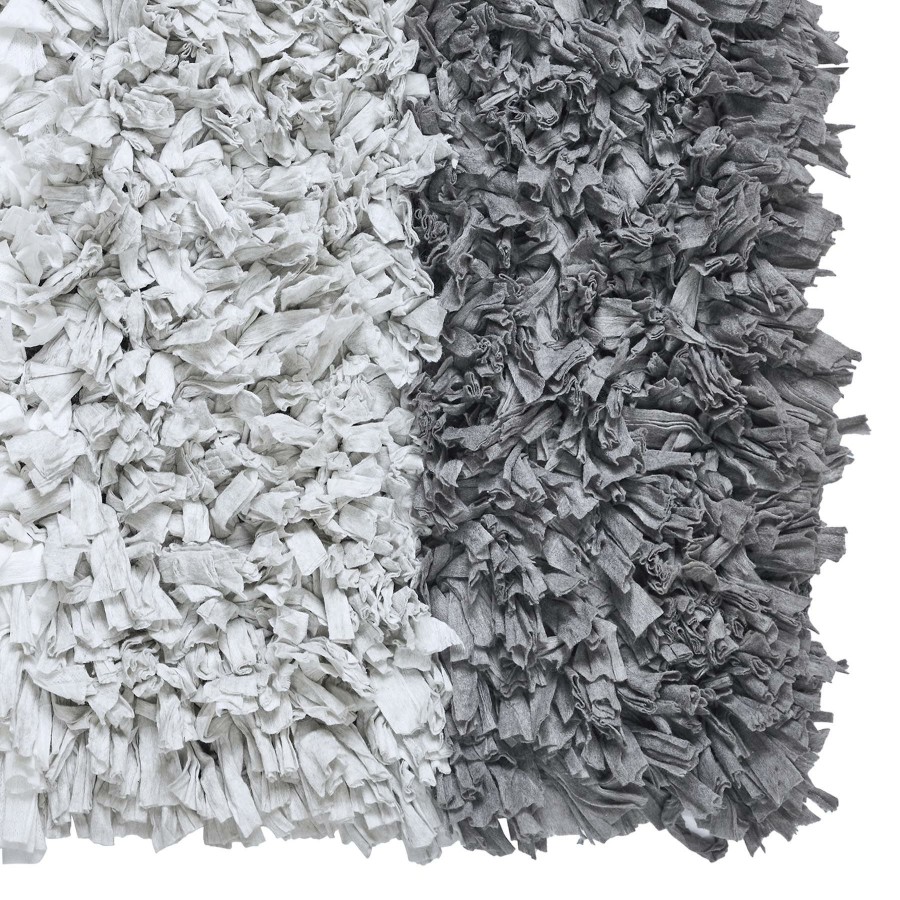 Rugs & Curtains * | Paper Shag 20X34 Bath Rug Ombre Grey Outlet Sale