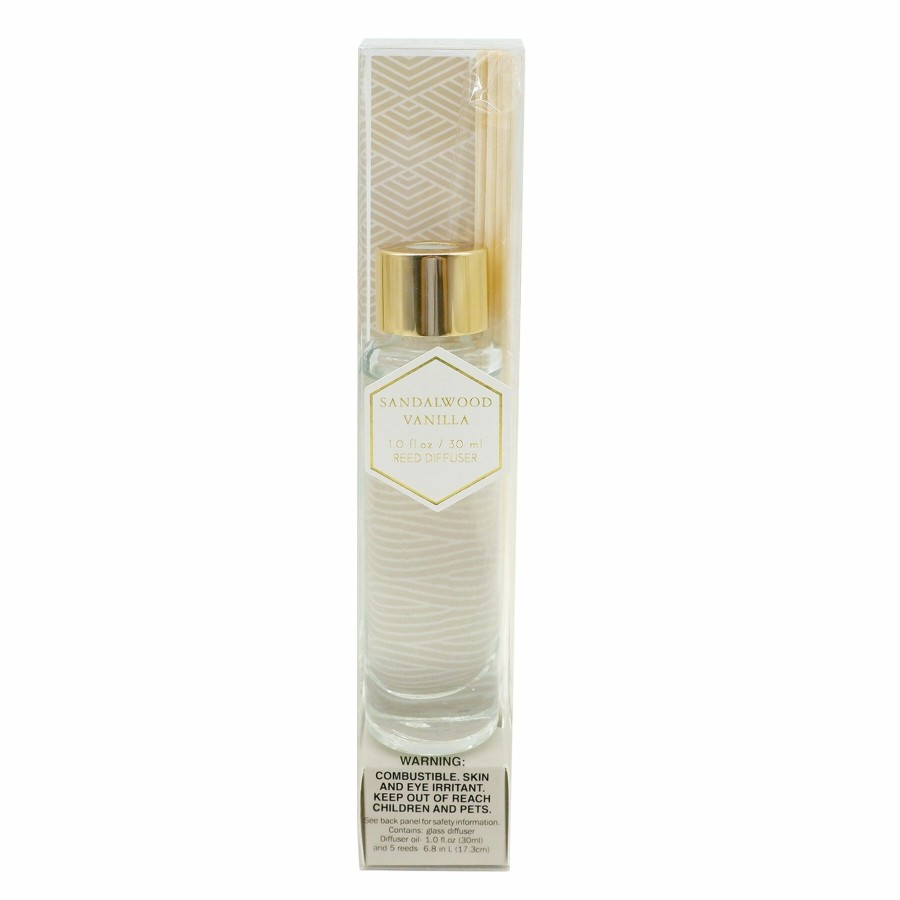 Home D Cor * | Sandalwood Vanilla Scented Reed Diffuser, 30Ml At Discount Prices