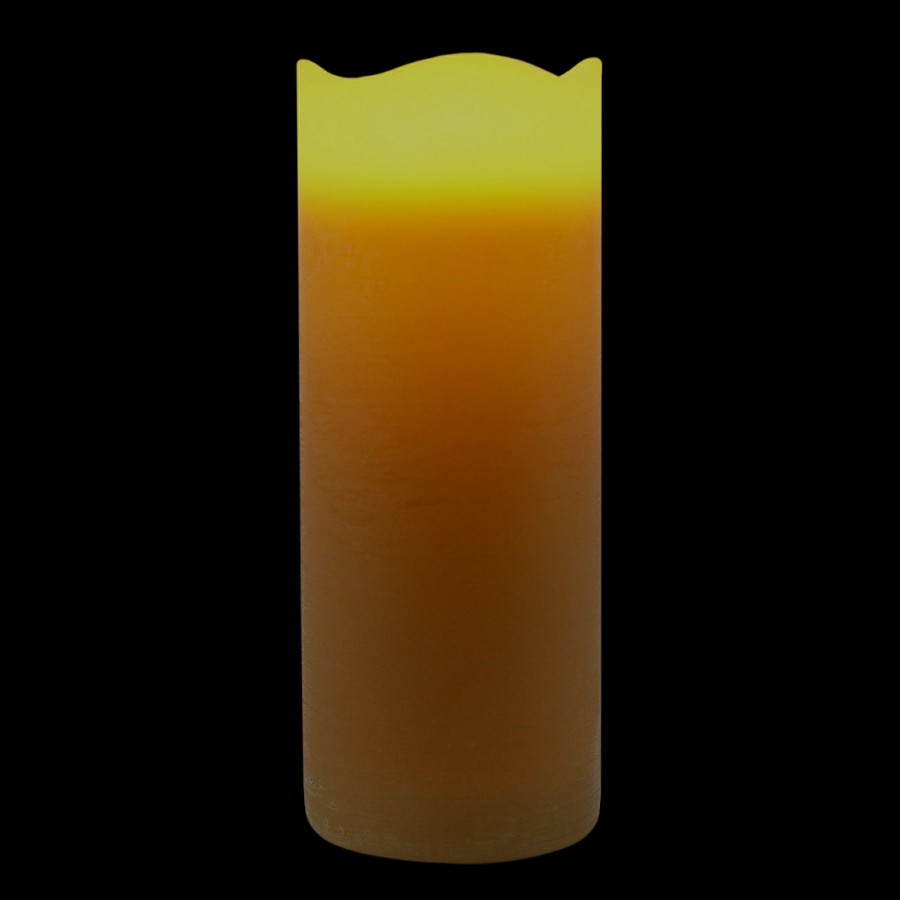 Home D Cor * | 4X10 Led Wax Candle With 6 Hour Timer Brown Exactly Discount