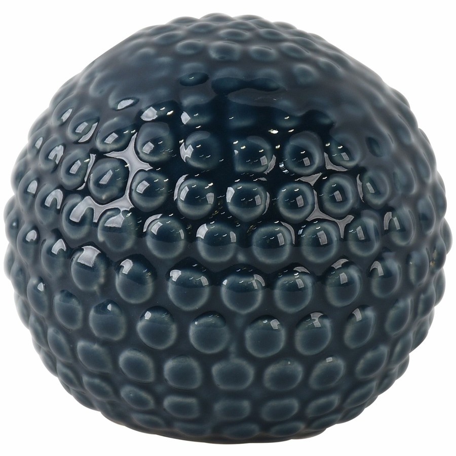 Home Accents * | Dark Blue Ceramic Sphere, 4 New Collections