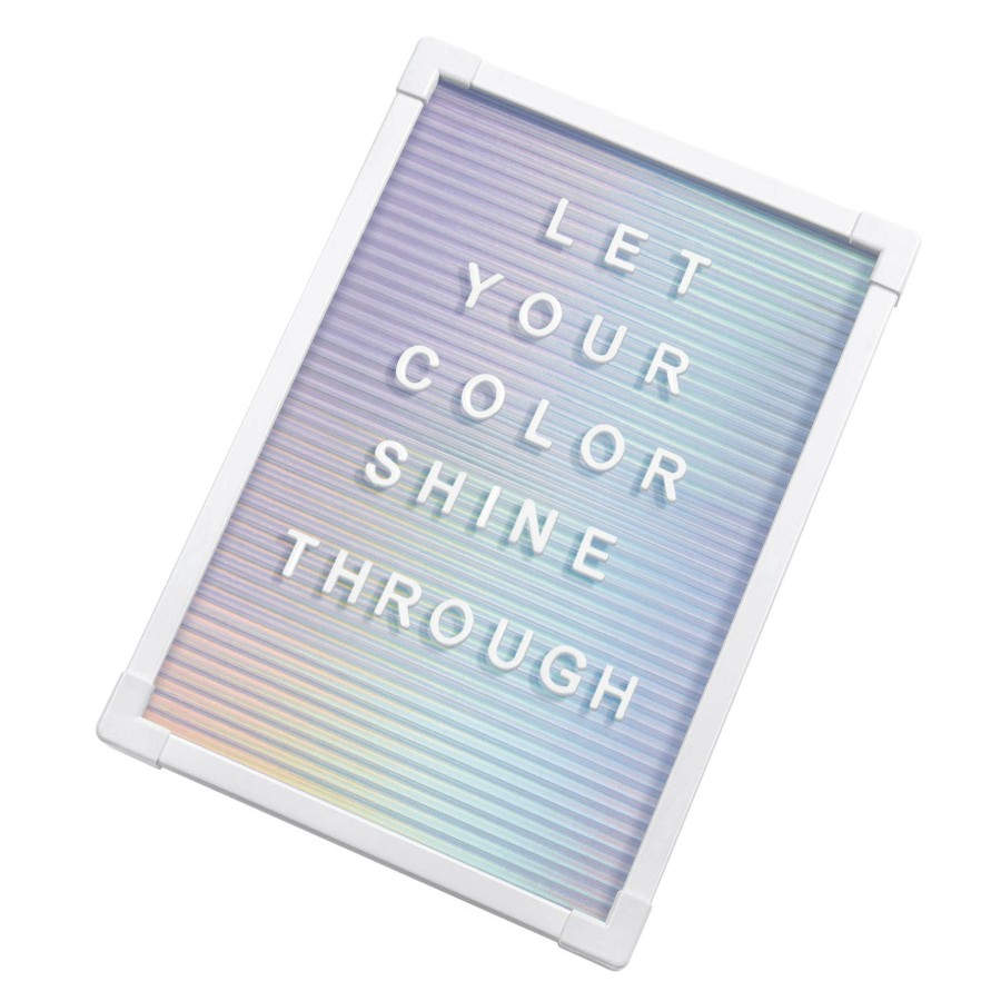 Home D Cor * | Iridescent Cafe Letterboard At Discount Prices