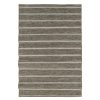 Rugs & Curtains * | (E221) Ivory, Brown & Grey Striped Modern Indoor & Outdoor Area Rug, 5 7 Latest Fashion