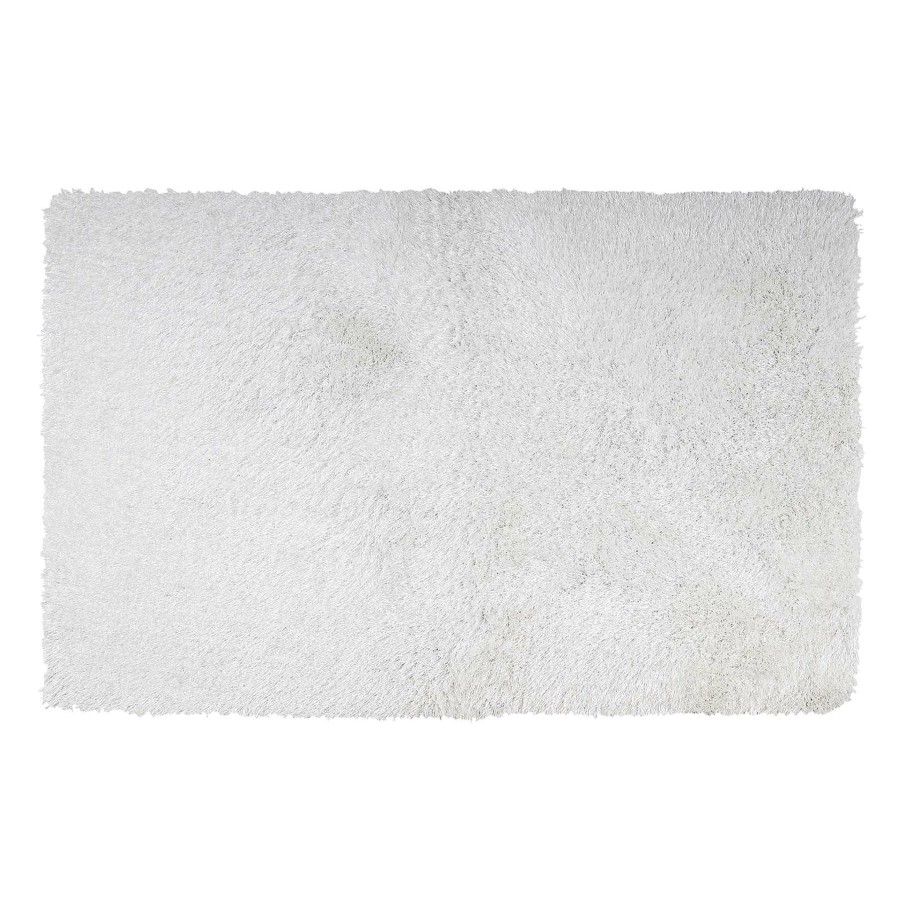 Rugs & Curtains * | (C102) White Shag Accent Rug, 2 4 At Discount Prices