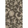 Rugs & Curtains * | (D408) Dark Grey Traditional Floral Design Accent Rug, 3 5 Outlet Sale