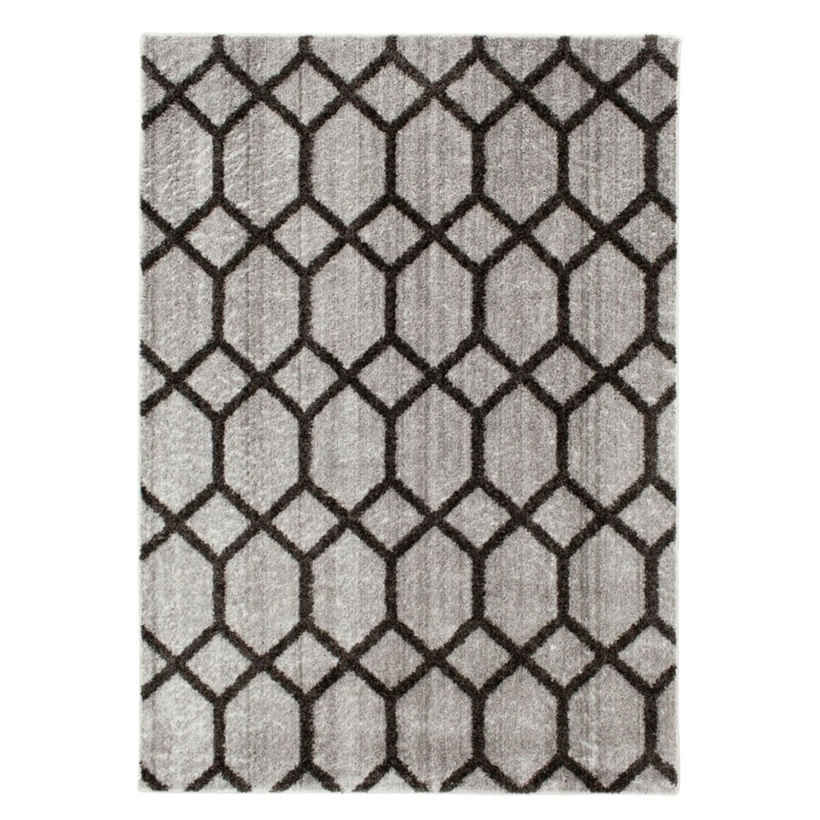 Rugs & Curtains * | (D439) Zion Black & Grey Tufted Area Rug With Non-Slip Back, 5 7 Fantastic Model