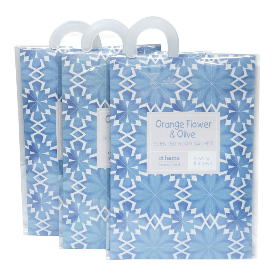 Home D Cor * | Tracey Boyd 3-Pack Orange Flower & Olive Sachet Outlet Sale