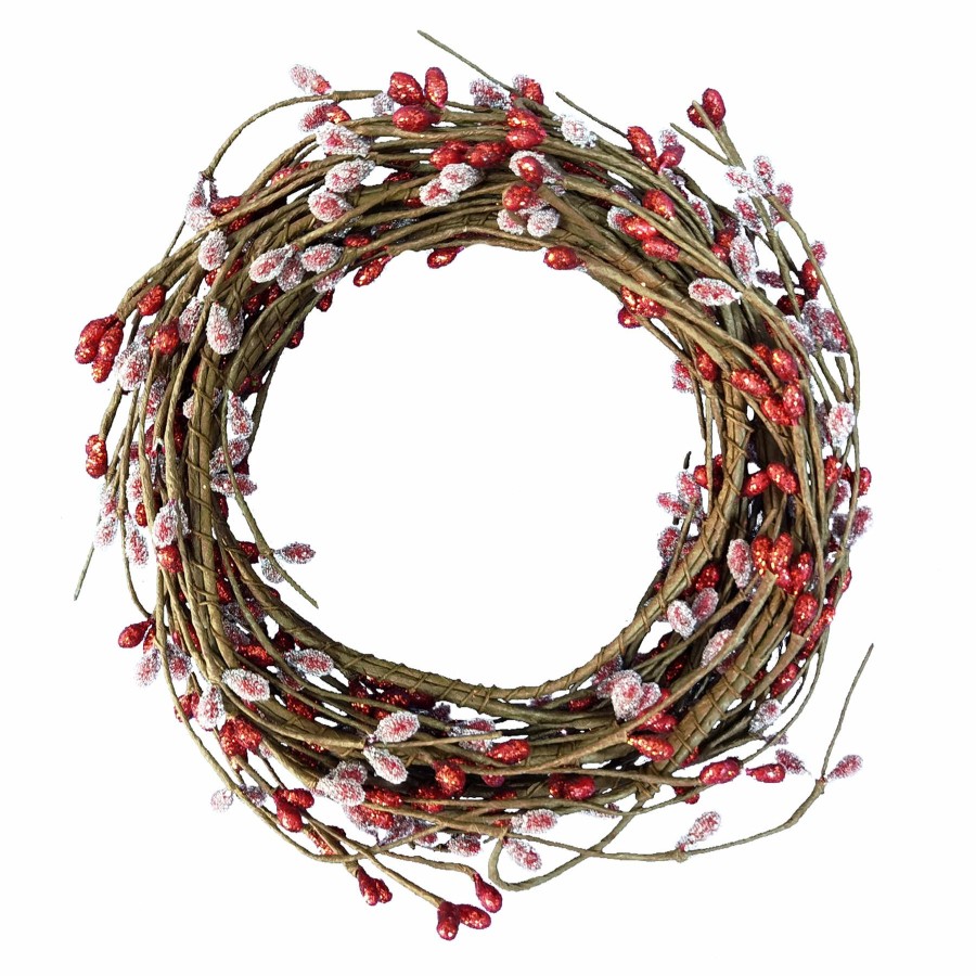 Home D Cor * | 60In Pips Coiled Garland Red Exclusive Design