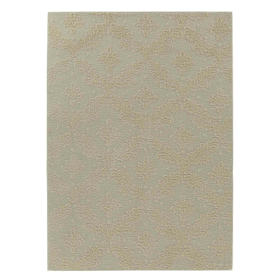 Rugs & Curtains * | Ivory Floral Trellis Design Accent Rug, 4 6 Outlet