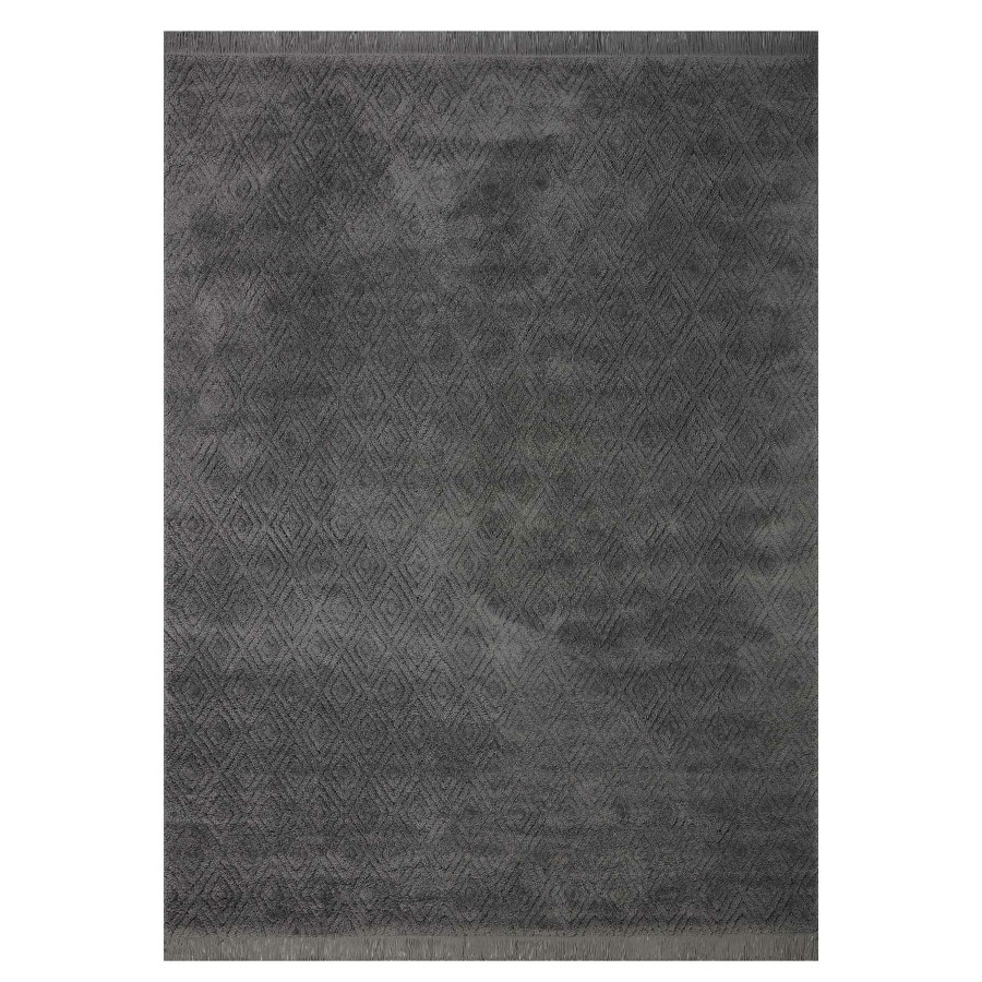 Rugs & Curtains * | (B765) Tracey Boyd Toby Grey Diamond Design Area Rug, 8 10 At Discount Prices