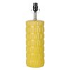 Home D Cor * | Tracey Boyd Yellow Ribbed Ceramic Accent Lamp, 18 At Reduced Price