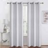 Rugs & Curtains * | Barnes White Textured Grommet Curtain Panel, 95 At Reduced Price