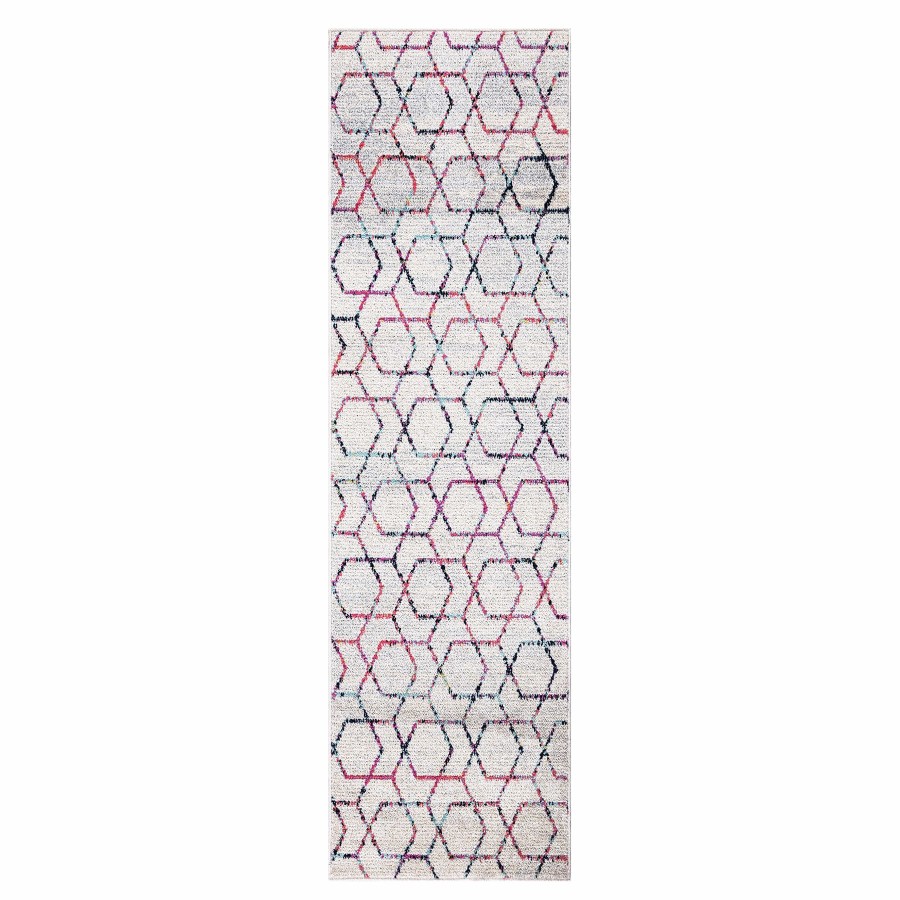 Rugs & Curtains * | (D457) Savannah Multi-Colored Geometric Runner, 2 6 Limited Edition