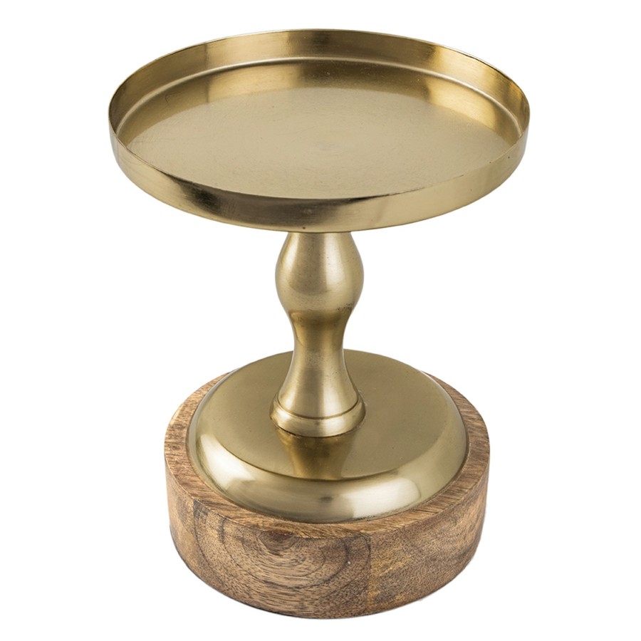 Home Accents * | Wood & Metal Candle Holder, 7 At Reduced Price