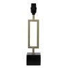 Home D Cor * | Black Rectangular Accent Lamp With Marbled Base, 18 Lower Prices