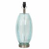 Home D Cor * | Ty Pennington Light Teal Art Glass Table Lamp, 19 Limited Edition