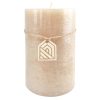 Home D Cor * | Tan Unscented Pillar Candle, 6 Reliable Quality