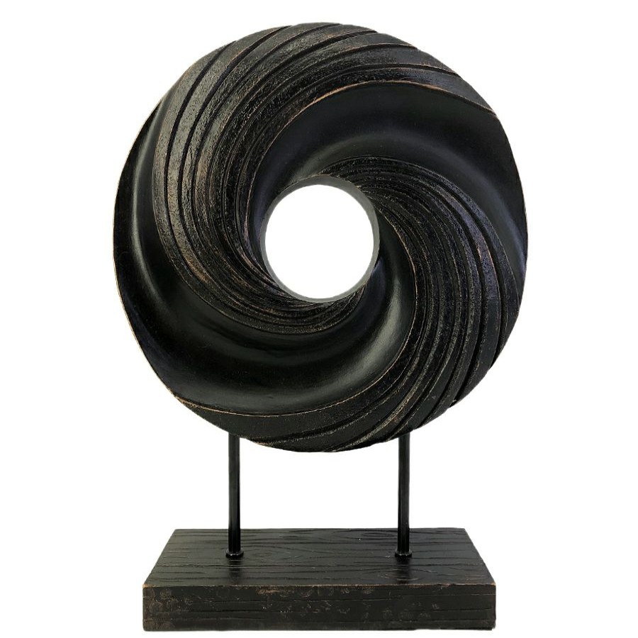 Home Accents * | Black Circle Figurine, 13.5 Hot Sale