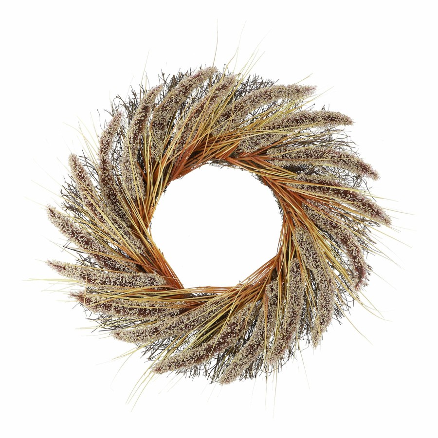 Home D Cor * | Plastic Heather Wreath, 23 Outlet